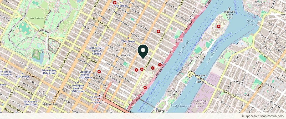 Map showing Shari Lipner, M.D., Ph.D. in New York, New York