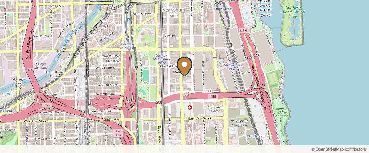 Map showing Shifrin Plastic Surgery in Chicago, Illinois