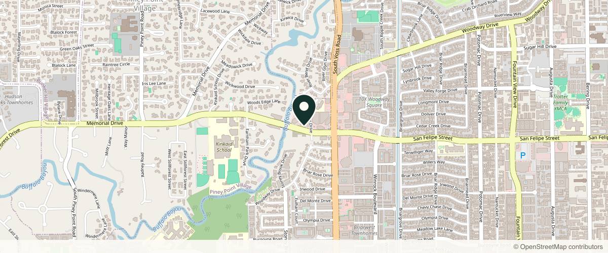 Map showing Siegel Facial Plastic Surgery in Houston, Texas