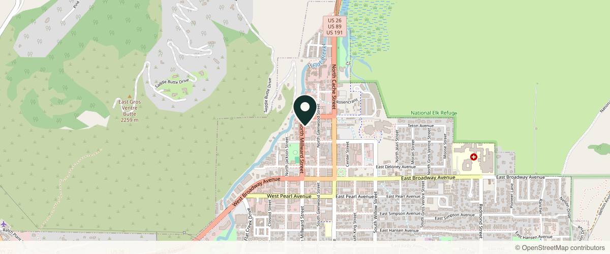 Map showing Signature Plastic Surgery & Aesthetics Dr. Laura B. Cooper, M.D. Jackson WY in Idaho Falls, Idaho