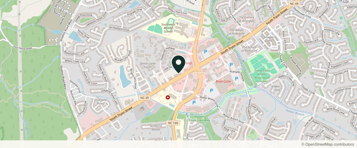 Map showing Signature Plastic Surgery & MedSpa in Concord, North Carolina