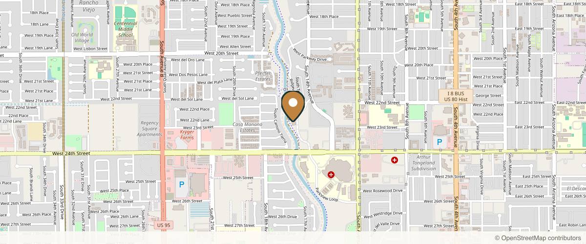 Map showing Simon Lavotshkin, M.D. in Yuma, Arizona