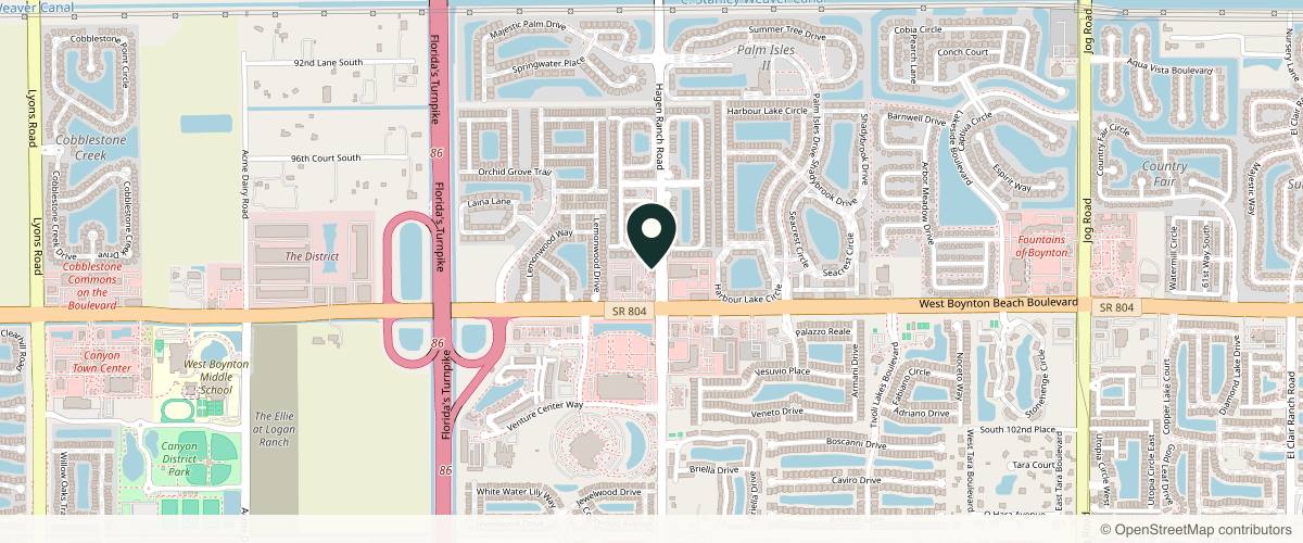 Map showing Siperstein Dermatology Group in Delray Beach, Florida