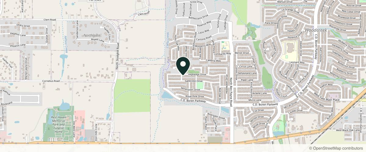 Map showing Skin & Syringe Aesthetics in Rockwall, Texas