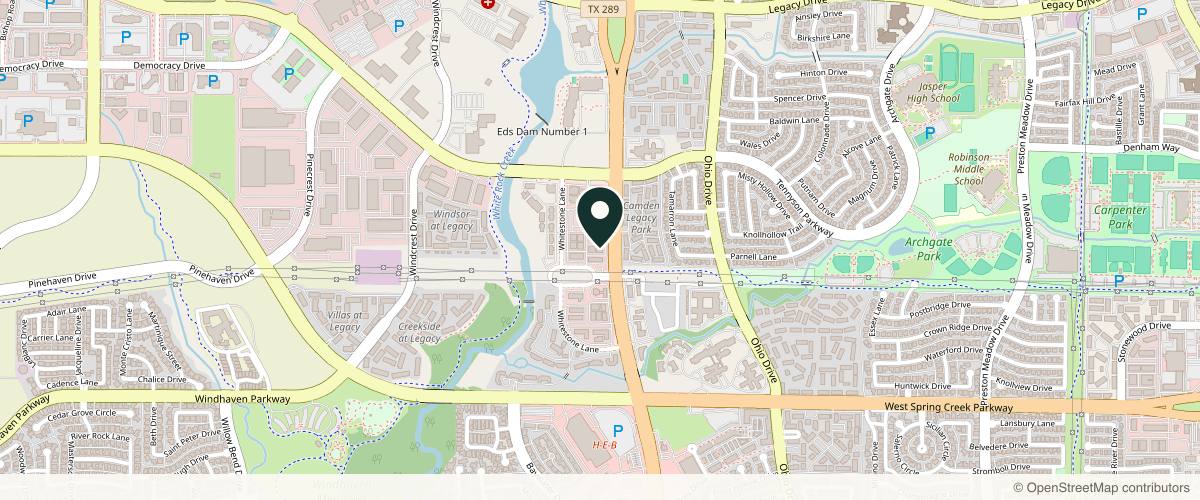 Map showing Skin M.D. and Beyond in Plano, Texas