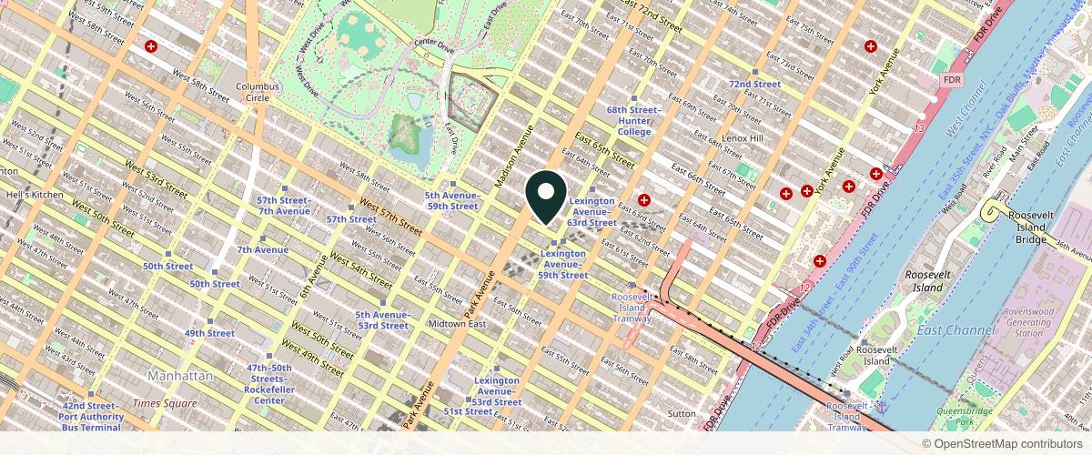 Map showing SkinProvement Dermatology New York in New York, New York