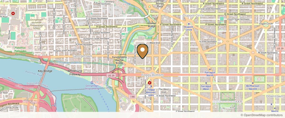 Map showing Somenek + Pittman MD - Plastic Surgery in Washington, District of Columbia
