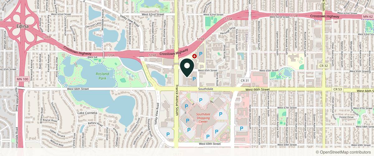 Map showing Sono Bello Edina in Edina, Minnesota