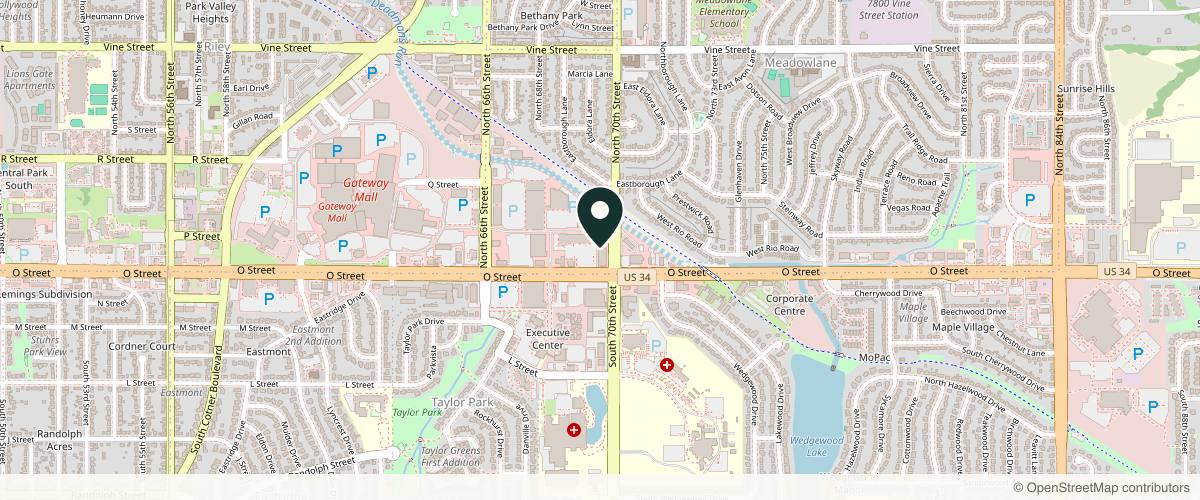 Map showing Sono Bello Lincoln in Lincoln, Nebraska