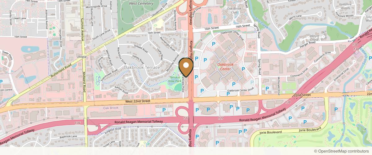 Map showing Sono Bello Oak Brook in Oak Brook, Illinois