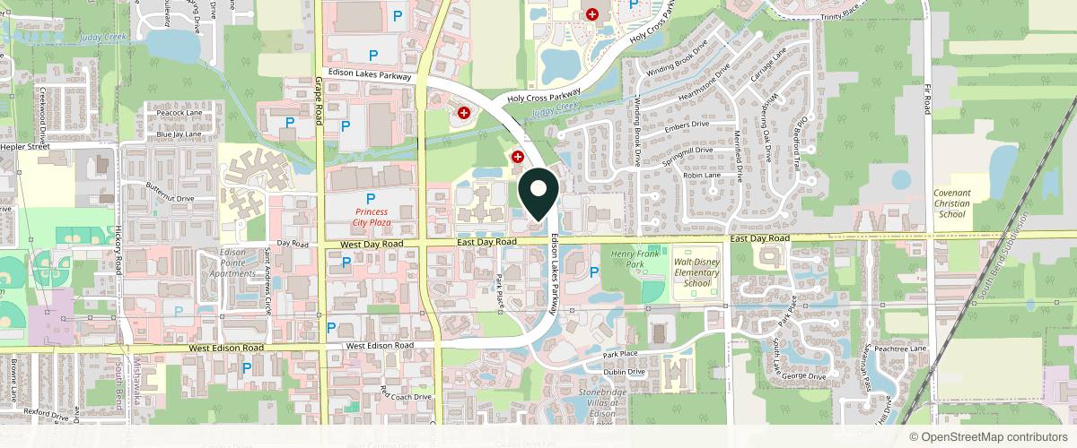 Map showing Sono Bello South Bend in South Bend, Indiana
