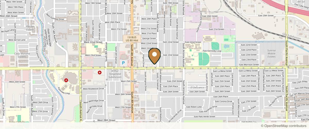Map showing Sonoma Oral and Facial Surgery in Yuma Arizona in Yuma, Arizona