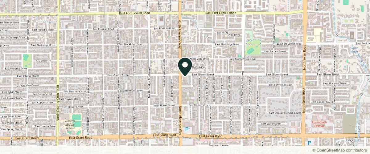 Map showing Specialists In Dermatology PLLC in Tucson, Arizona
