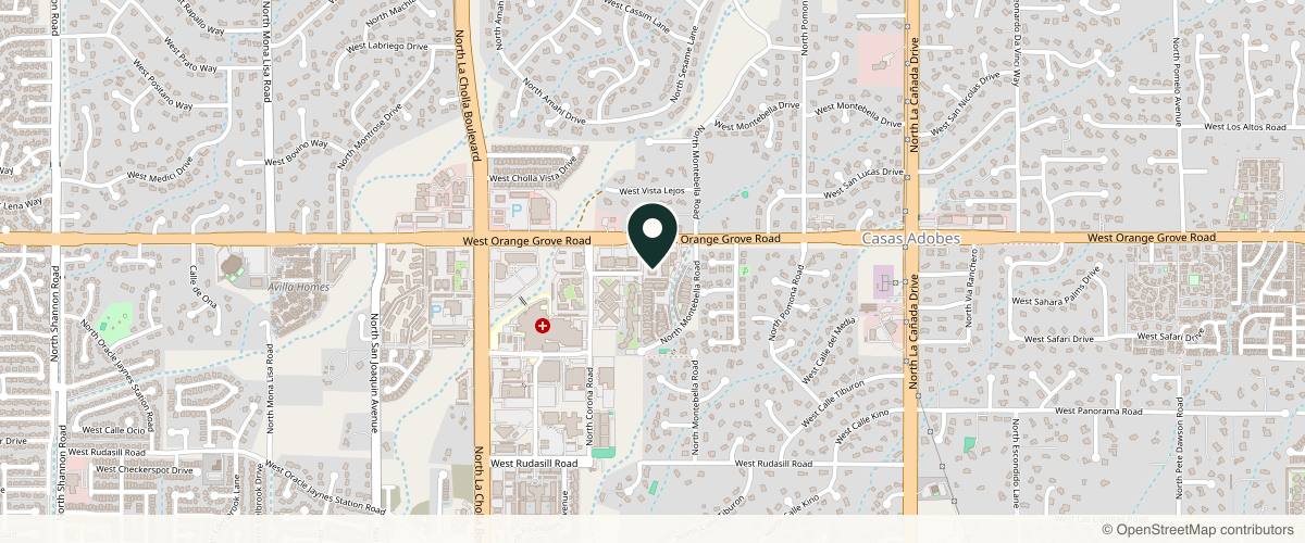Map showing Specialists in Dermatology in Tucson, Arizona