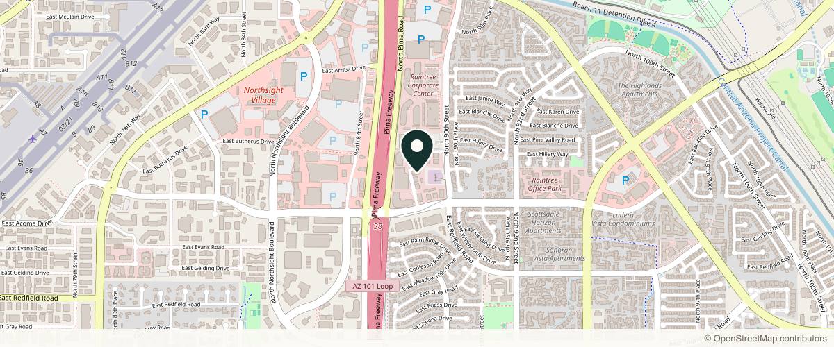 Map showing Starkman Facial Plastic in Scottsdale, Arizona