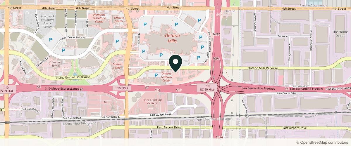 Map showing STC Plastic Surgery: Brian K. Machida, MD, FACS in Redlands, California