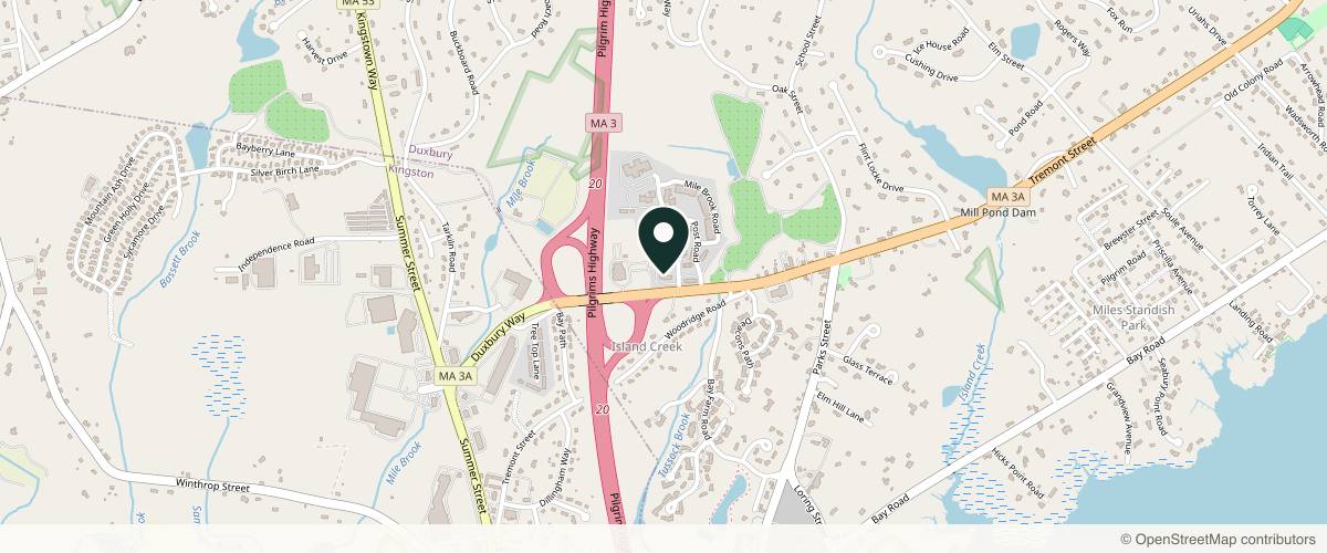 Map showing Stephen Delia, M.D. Cosmetic Surgery in Plymouth, Massachusetts