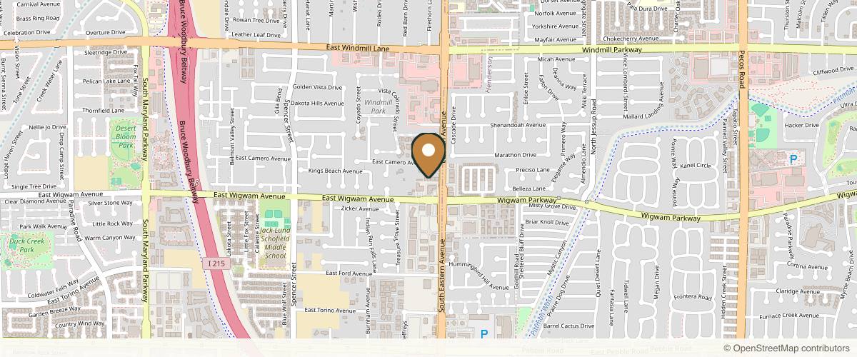 Map showing Stephen M. Miller, MD, PC, FACS in Henderson, Nevada