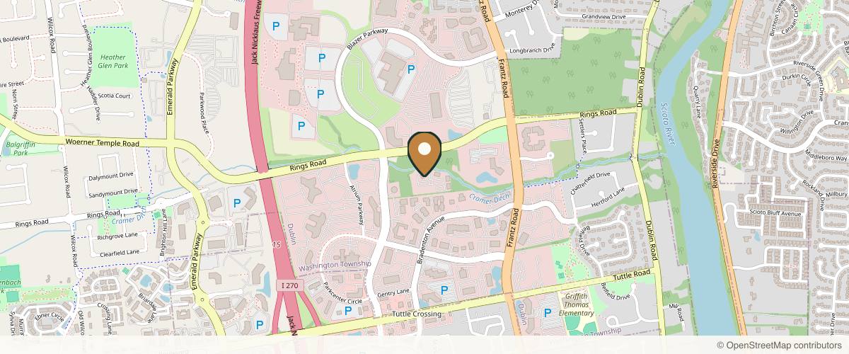 Map showing Stratus Plastic Surgery in Columbus, Ohio