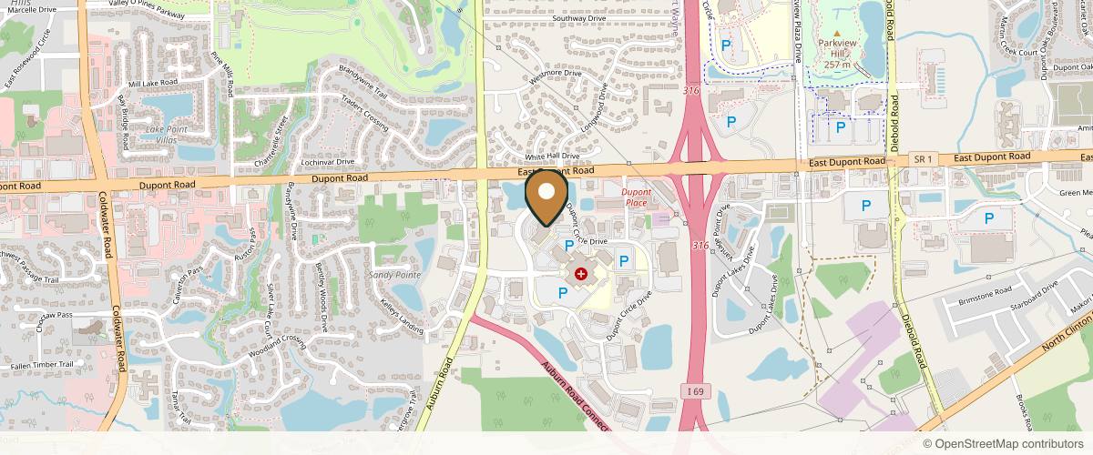 Map showing Summit Plastic Surgery, P.C. in Fort Wayne, Indiana