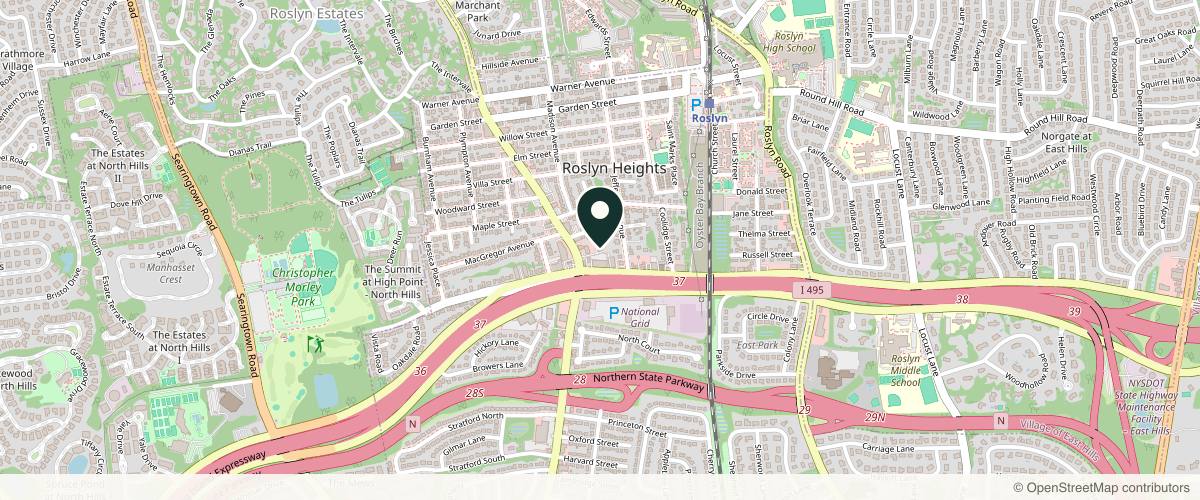 Map showing Susie Rhee, M.D. Plastic Surgery in Garden City, New York