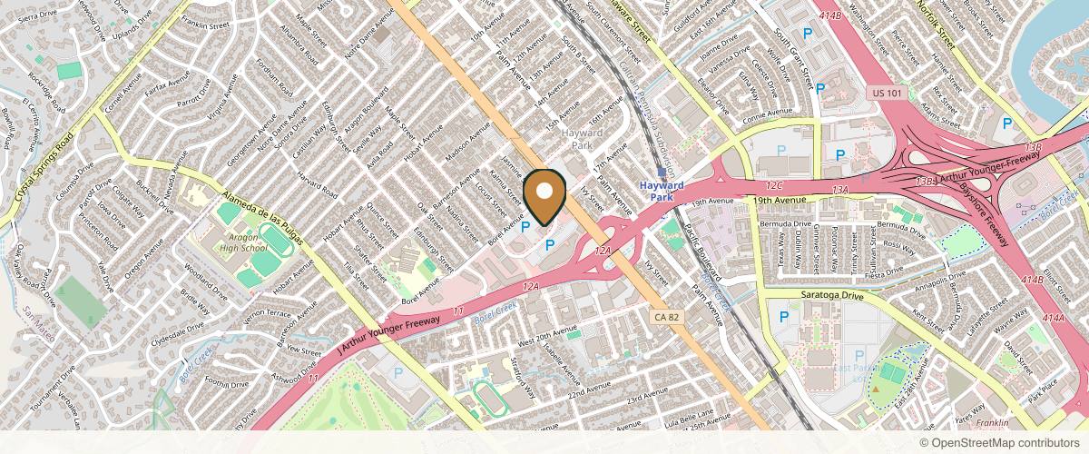Map showing SVIA Plastic Surgery | San Mateo in San Mateo, California