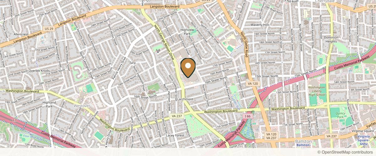 Map showing Talal Munasifi MD in Arlington, Virginia