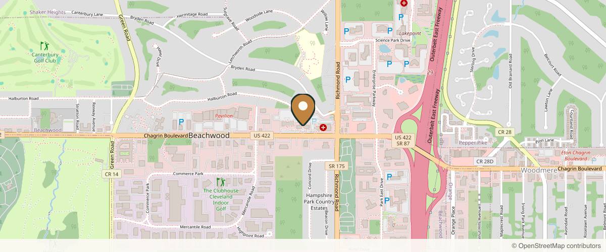 Map showing The Art Of Plastic Surgery: Gregory M. Fedele, MD in Cleveland, Ohio