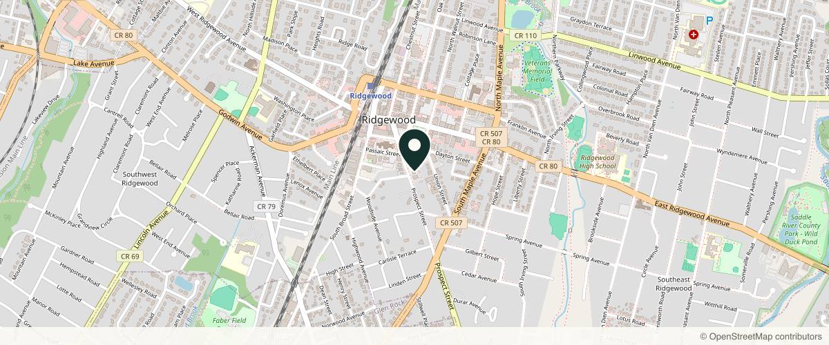 Map showing The Couture Surgeon: Julie Ferrauiola, MD in Ridgewood, New Jersey