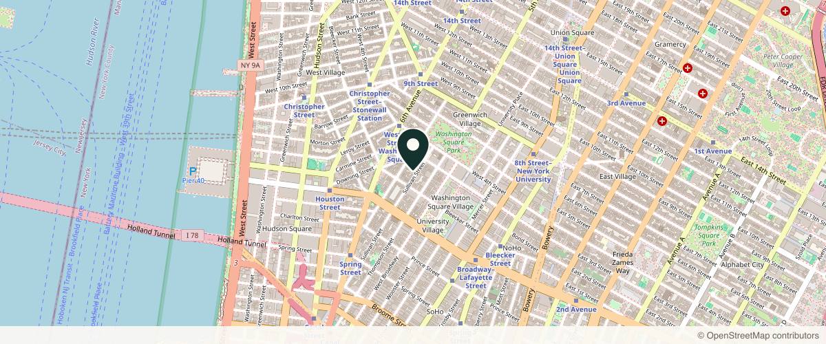 Map showing The Dermatology Specialists - Greenwich Village in New York, New York