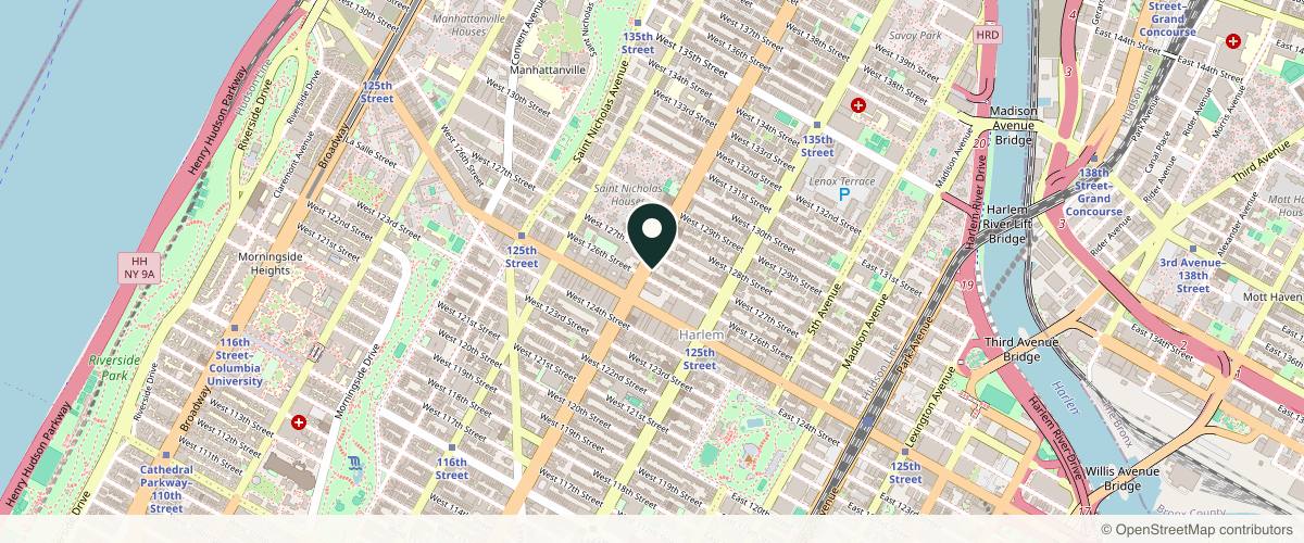 Map showing The Dermatology Specialists - Lower Harlem in New York, New York