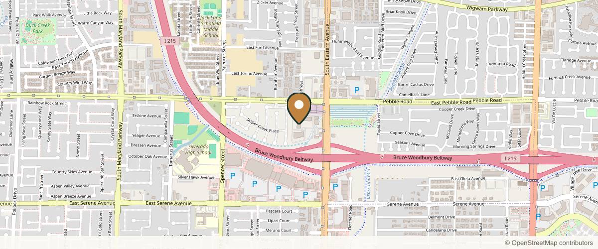 Map showing The Lanfranchi Center for Facial Plastic Surgery & Rejuvenation in Henderson, Nevada