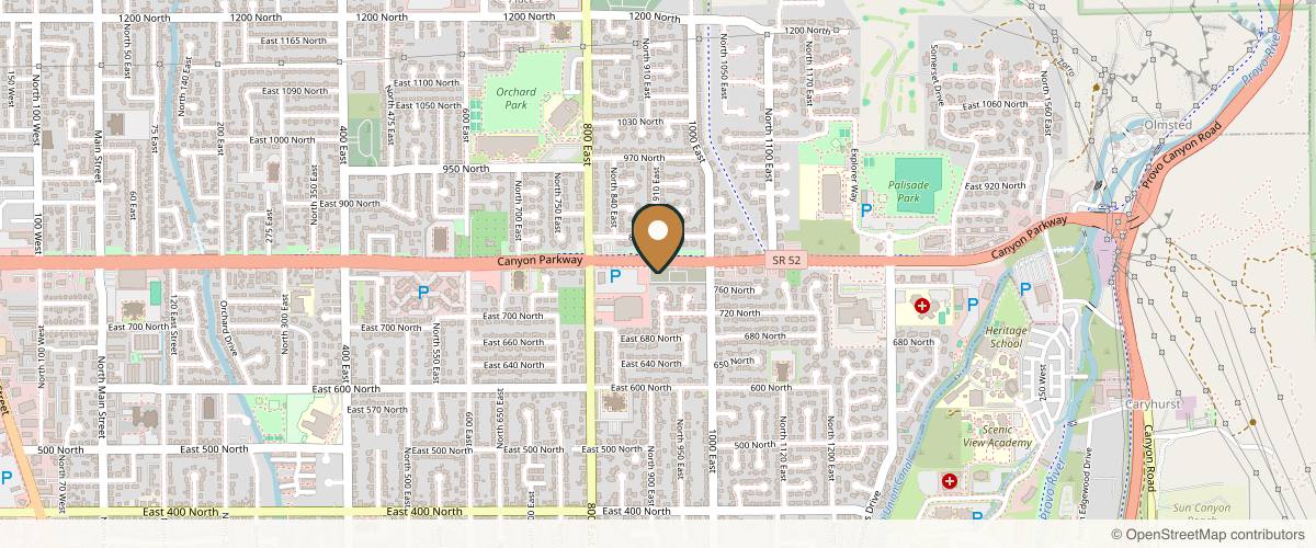 Map showing The Rose Clinic in Salt Lake City, Utah