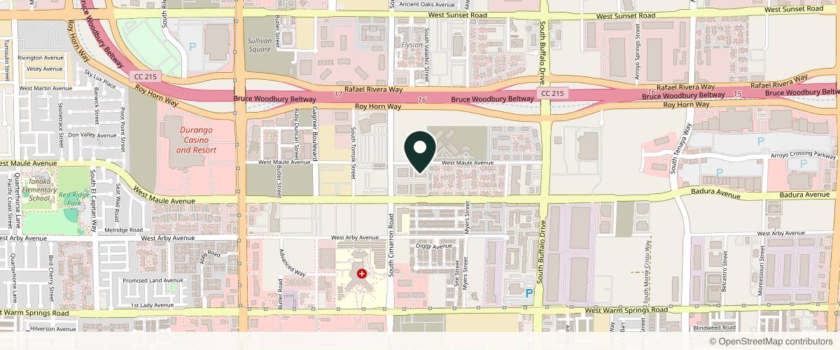 Map showing Thomas Dermatology Cosmetic and Surgical Center in Las Vegas, Nevada