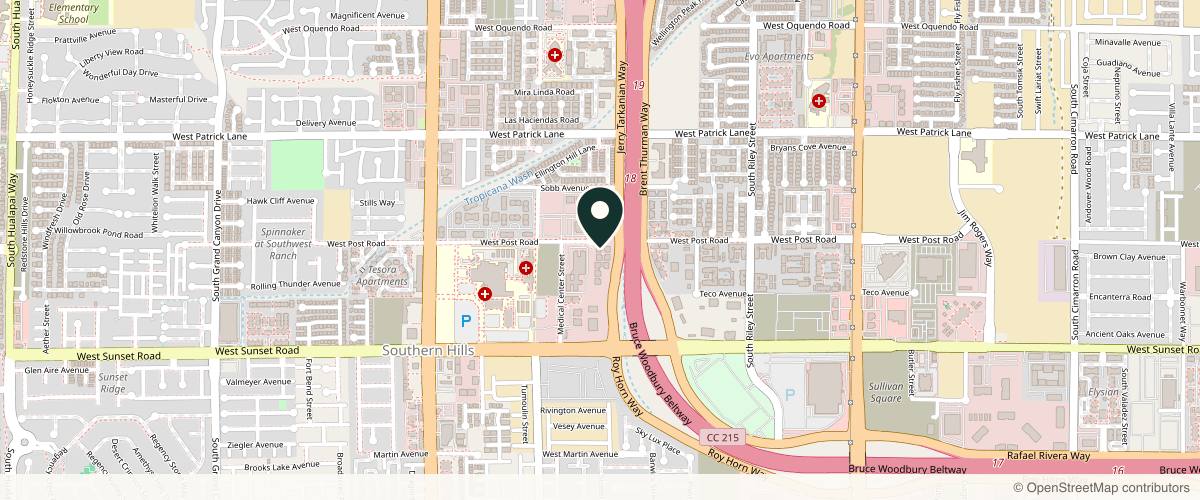 Map showing Thomas Dermatology in Las Vegas, Nevada