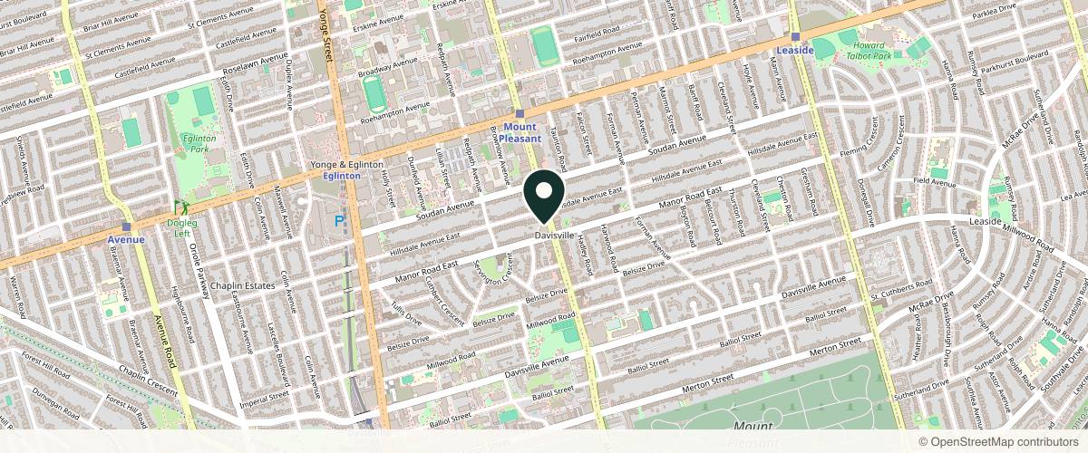 Map showing Toronto Oral and Facial Surgery in Toronto, Ontario
