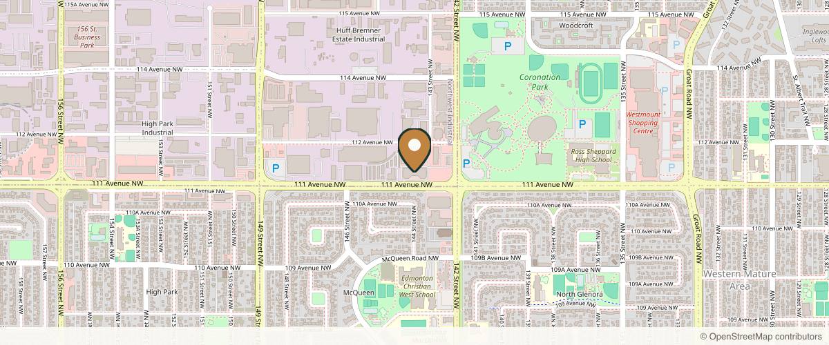 Map showing Toy Jonathan Dr in Edmonton, Alberta