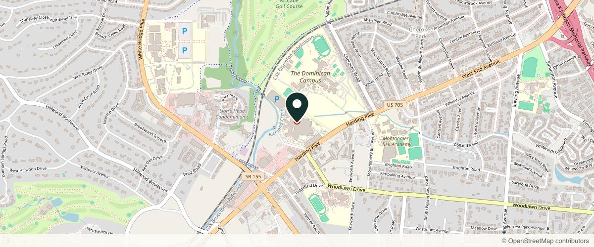 Map showing Traceside Dermatology is now Heritage Medical Associates in Nashville, Tennessee