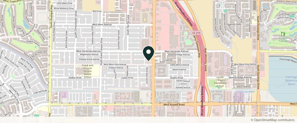 Map showing Troell Cosmetic Surgery & Facial Plastic Clinic in Las Vegas, Nevada