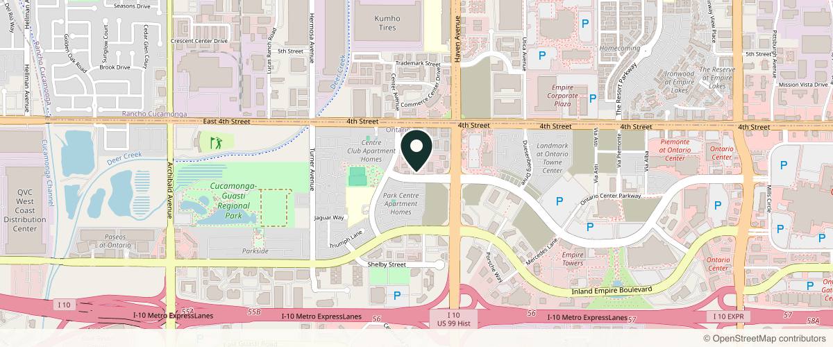 Map showing Troy J. Andreasen M.D. in Redlands, California