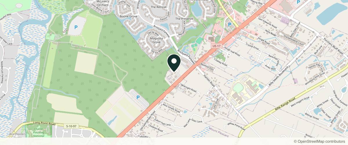 Map showing Ulm Plastic Surgery | Dr. Jason Ulm in Summerville, South Carolina