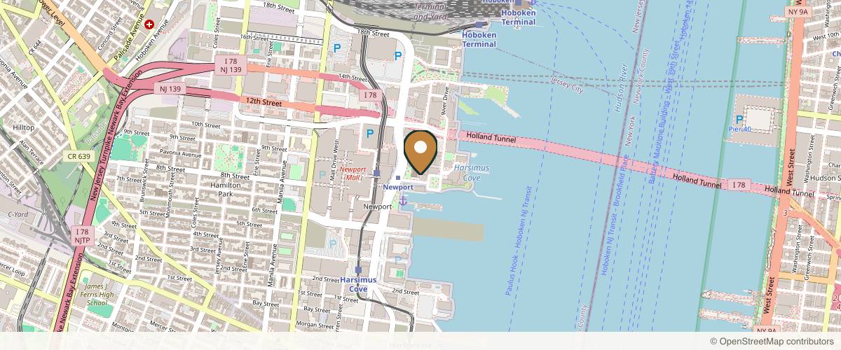 Map showing Urban Aesthetic Med Spa in Jersey City, New Jersey