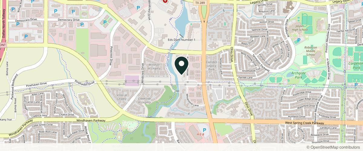 Map showing U.S. Dermatology Partners Plano in Plano, Texas