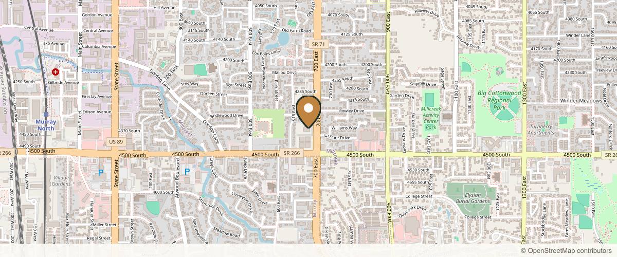 Map showing Utah Eyelid and Facial Plastic Surgery in Salt Lake City, Utah