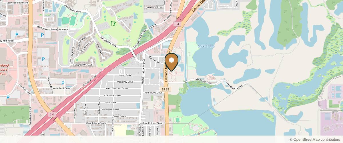 Map showing Vanessa L. Prowler, MD in Lakeland, Florida