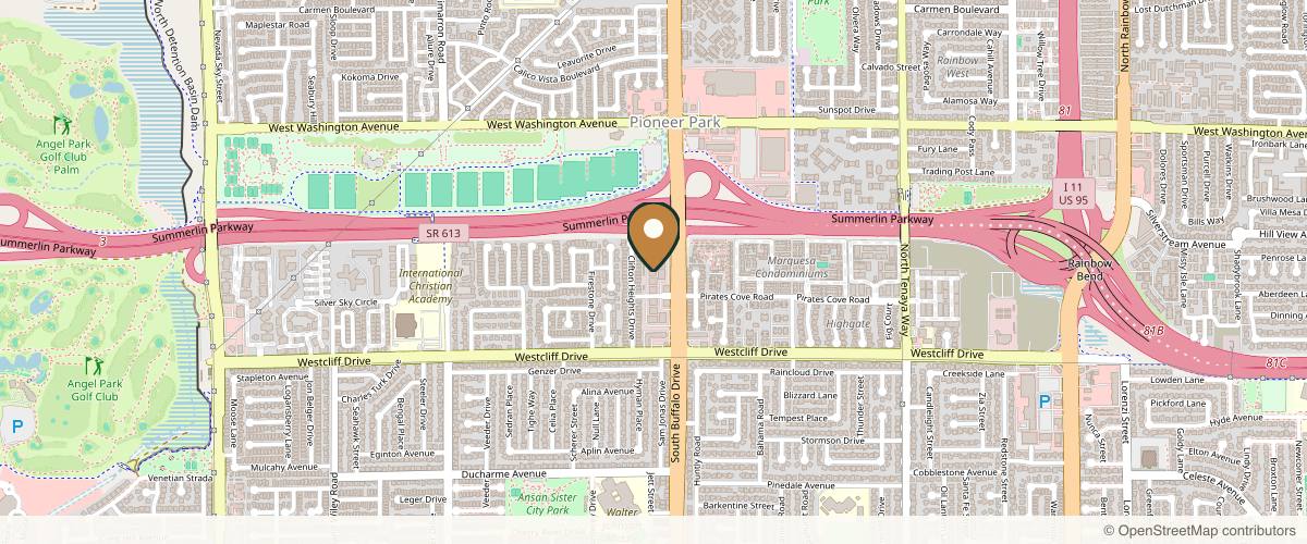 Map showing Vegas Plastic Surgery Institute: Dr. Brosious and Dr. Goldman in Summerlin, Nevada
