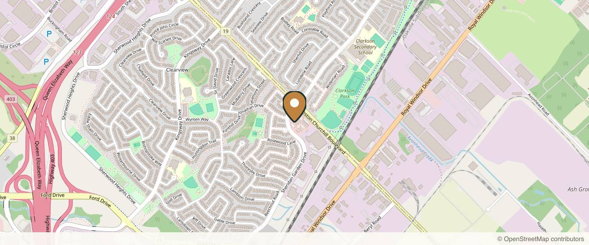Map showing Verso Surgery Centre | Toronto's Top Rated Plastic Surgery Centre in Oakville, Ontario