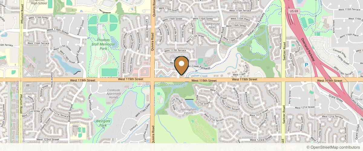 Map showing Victor M. Perez, MD, FACS - Renue Aesthetic Surgery in Kansas City, Missouri