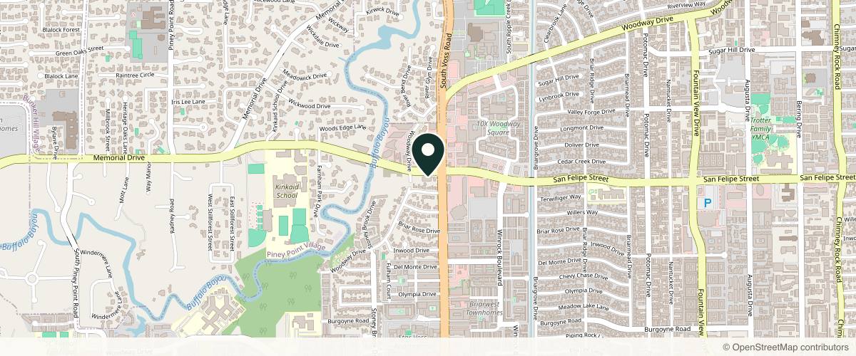 Map showing Village Dermatology Houston in Houston, Texas