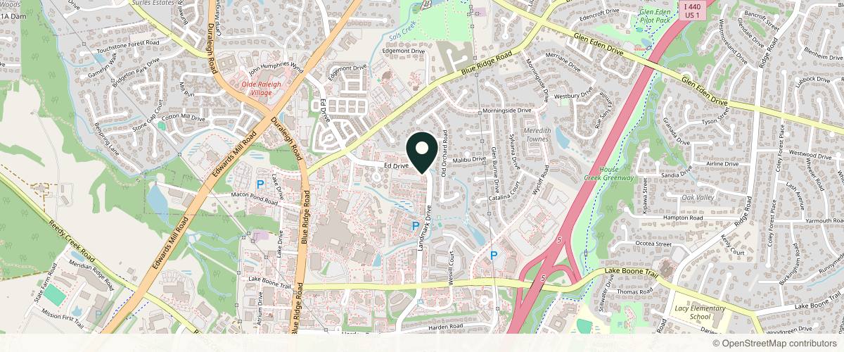 Map showing Vision Dermatology in Raleigh, North Carolina